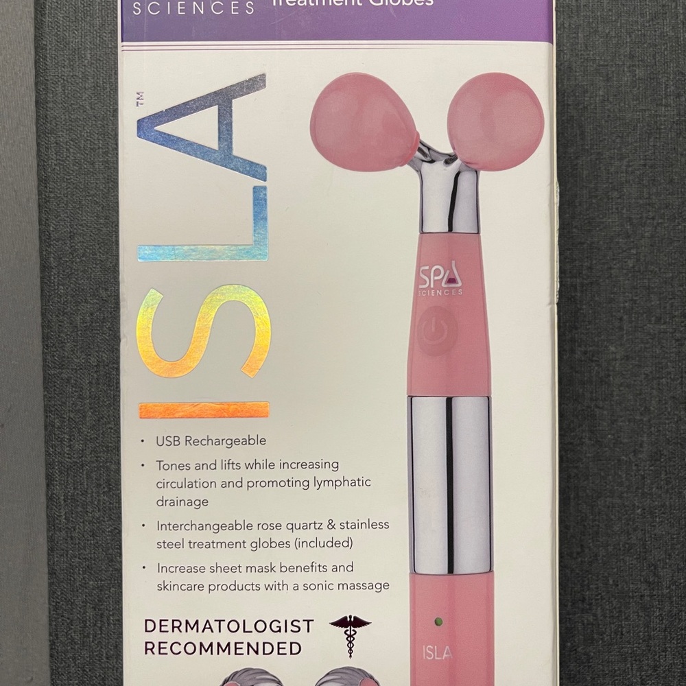 Spa Sciences ISLA Sonic Face & body Contouring Ice & Heat Roller Brand New